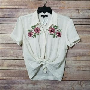 Floral Embroidered Top